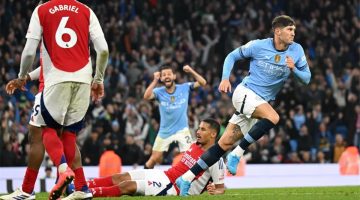 رجل مباراة مانشستر سيتي وآرسنال في الدوري الإنجليزي