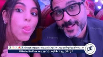 هكذا احتفل أكرم حسني بعيد ميلاد ابنته روبا