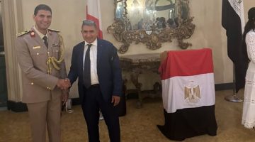 رئيس اتحاد العمال المصريين في إيطاليا يشارك في احتفالية 51 سنة من انتصار أكتوبر المجيد