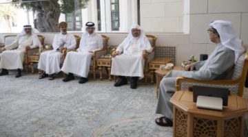 نائب رئيس الإمارات يستقبل رئيس مجلس الشورى ورؤساء المجالس التشريعية الخليجية