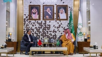 عبدالعزيز بن سعود يستقبل وزير العدل بالمملكة المغربية