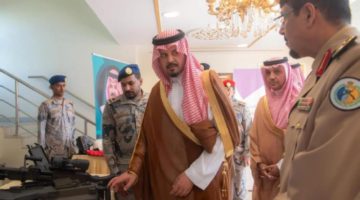 أمير المدينة يزور مقر قيادة حرس الحدود بالمنطقة