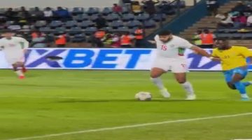 صيباري لاعب المنتخب المغربي يسجل هدفا عالميا في شباك الغابون