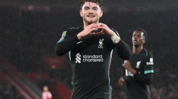 كأس كاراباو، ليفربول يتقدم على ساوثهامبتون بهدفين في الشوط الأول