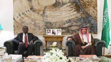 الخريجي يودع سفير جنوب السودان
