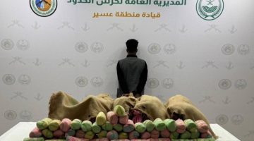 القبض على مخالف لتهريبه (124) كجم من القات بـ”ظهران الجنوب”
