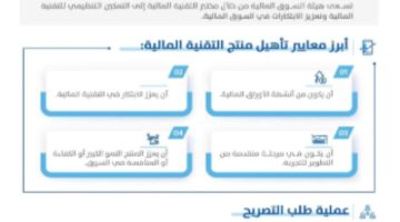 السوق المالية تحدد نهاية ديسمبر 2024م كآخر موعد لاعتبار طلبات تصريح تجربة التقنية المالية