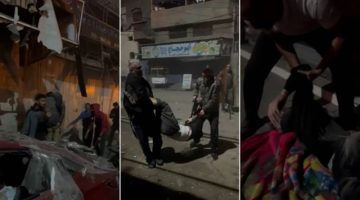 استشهاد أكثر من (30) فلسطينيًا في قصف للاحتلال على محيط مستشفى كمال عدوان
