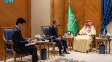 الأمير تركي بن محمد بن فهد يستقبل سفير اليابان المُعين لدى المملكة