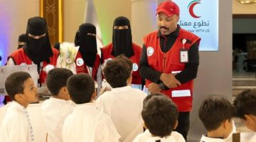 الهلال الأحمر بالقصيم يختتم مشاركته بملتقى اليوم السعودي العالمي للتطوع