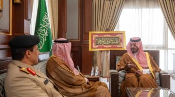 أمير المدينة يستقبل قائد حرس الحدود الجديد