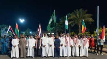 الجامعة الإسلامية تحتفي بالإنجاز التاريخي للمملكة بإعلان استضافة بطولة كأس العالم 2034 بمسيرة طلابية عالمية