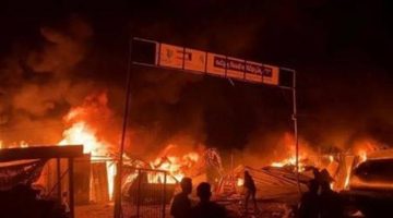 استشهاد ثلاثة فلسطينيين في قصف الاحتلال خيام النازحين بخانيونس