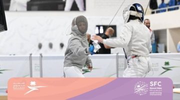 تتويج الفائزات ببطولة المملكة للمبارزة للسيدات