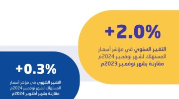 “الإحصاء”: معدل التضخم في المملكة يصل إلى 2.0 % في نوفمبر الماضي