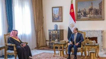 بتوجيهات القيادة.. وزير الثقافة يلتقي الرئيس المصري في القاهرة