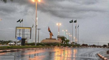 أمطار على محافظة ينبع