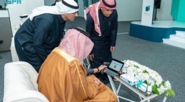 الجاسر يدشن مشروع تأسيس وتشغيل وصيانة مركز الرقمنة والمعالجة الفنية