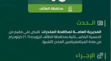 مخدرات الطائف تقبض على مقيم لترويجه “الشبو” المخدر