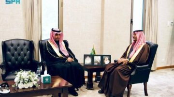 محافظ حفر الباطن يستقبل مدير فرع النيابة بالمحافظة