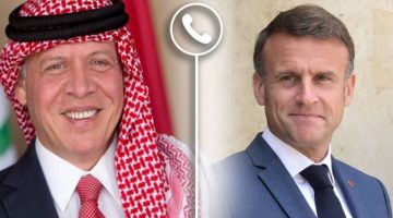 العاهل الأردني والرئيس الفرنسي يبحثان تطورات الأوضاع في سوريا (هاتفيًا)