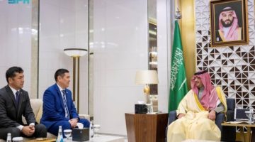 الأمير عبدالعزيز بن سعود يستقبل سفير كازاخستان لدى المملكة
