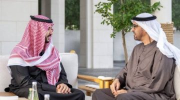 بتوجيه من القيادة.. وزير الدفاع يلتقي رئيس دولة الإمارات العربية المتحدة