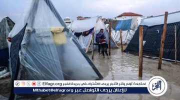 الأمطار والرياح تزيد من معاناة النازحين في غزة وتغرق خيامهم
