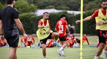 الأهلي يخوض مرانه الأخير استعدادا لأورلاندو بايرتس