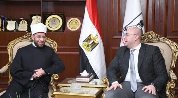 تفاصيل لقاء محافظ بني سويف ووزير الأوقاف بمبنى المحافظة