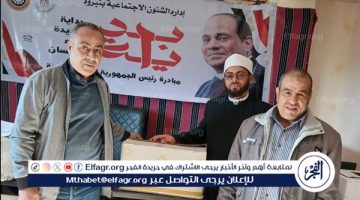 توزيع 2 طن لحوم من صكوك الإطعام بالدقهلية