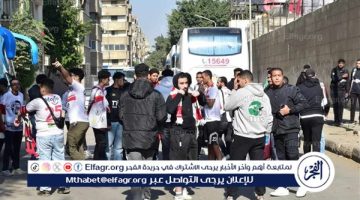 جماهير الزمالك تتجه إلى ملعب برج العرب لمؤازرة الفريق امام المصري البورسعيدي