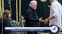 حسين فهمي ومدحت صالح أول حضور في عزاء زوج لمياء زايد