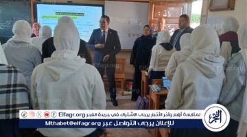 خلال جولته بأجا.. وكيل تعليم الدقهلية يؤكد على ضرورة إثبات غياب الطلاب في دفتر المعلم