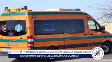 مصرع شخص وإصابة 5 إثر حادث إنقلاب سيارة ميكروباص بطريق القاهرة