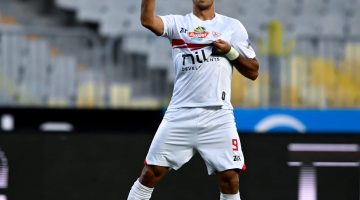 ناصر منسي يسجل الهدف الأول للزمالك في مرمى غزل المحلة