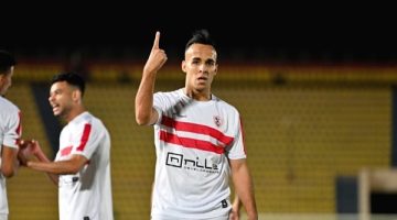ناصر منسي يضيف الهدف الثاني للزمالك في مرمى غزل المحلة