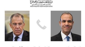 هاتفيا.. وزير الخارجية والهجرة ونظيره الروسي يبحثان التعاون الاقتصادي والسياسي بين البلدين