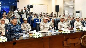 وزير الدفاع والإنتاج الحربي يشهد المرحلة الرئيسية لمشروع مراكز القيادة التعبوي تنفيذ المنطقة الجنوبية العسكرية