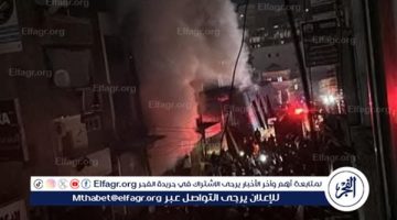 السيطرة علي حريق هائل شب داخل متجر بالبحيرة
