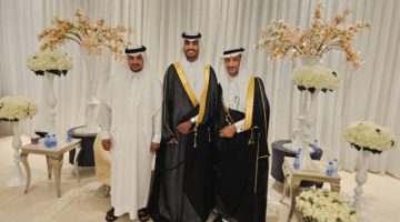 الشيخ طلال خواجي يحتفل بزواج ابن أخيه النقيب عز