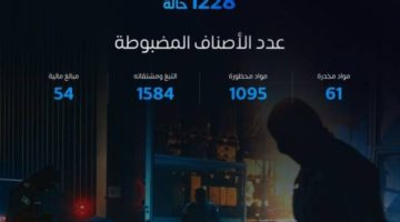 خلال أسبوع.. “المنافذ الجمركية” تسجل 1200 حالة تهريب