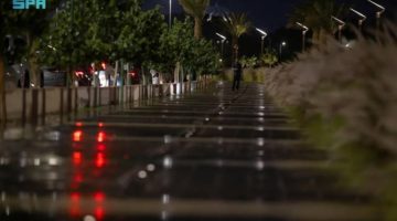 أمطار خفيفة على المدينة المنورة