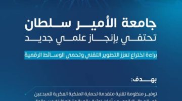 جامعة الأمير سلطان تحصل على براءة اختراع لحماية حقوق المحتوى الرقمي عبر دمج الذكاء الاصطناعي والبلوكشين