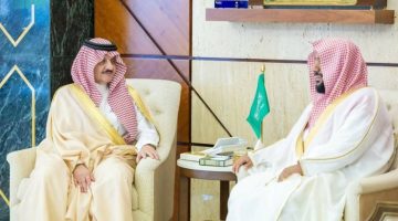 أمير الشرقية يستقبل رئيس محكمة الأحوال الشخصية بالدمام بمناسبة تعيينه