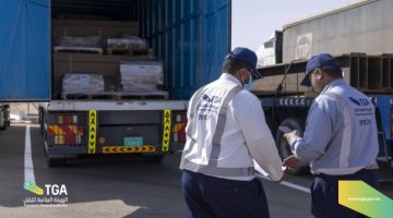 هيئة النقل: حجز (3) شاحنات أجنبية وإيقاع غرامة مالية (10) آلاف ريال
