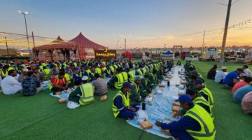 إفطار جماعي لأكثر من 250 عاملا ضمن فعاليات رمضان يجمعنا في النعيرية