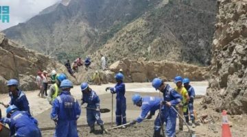 “السعودي لتنمية وإعمار اليمن” يعيد تأهيل طريق يربط تعز بعدة محافظات
