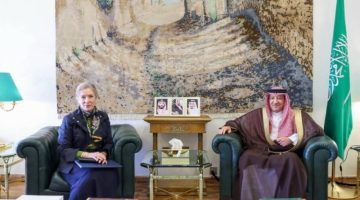 الخريجي يبحث مع سفيرة سويسرا الموضوعات المشتركة