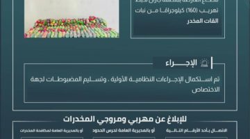 حرس الحدود بجازان يحبط تهريب 160 كيلوجرامًا من القات المخدر